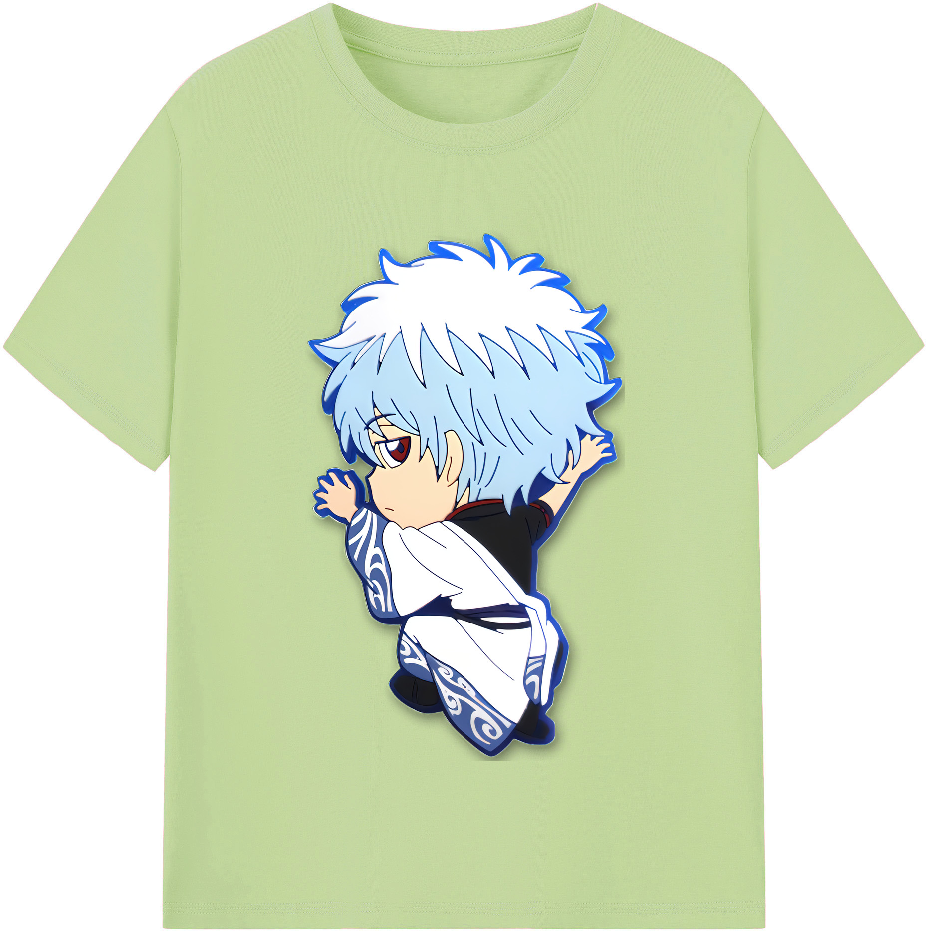 （画像用） ぎんたま 坂田銀時（さかたぎんとき） 神楽 志村新八（しむら しんぱち） GINTAMA Sakata Gintoki Kagura Shimura Shinpachi 綿100％半袖Tシャツ（フロントプリント）